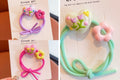 Elastic Hair Ties for Girls – Soft Ponytail Holders, No Damage Hair Rings for Kids, Cute Elastic Bands for Fine Hair, 3/6/12 Pcs