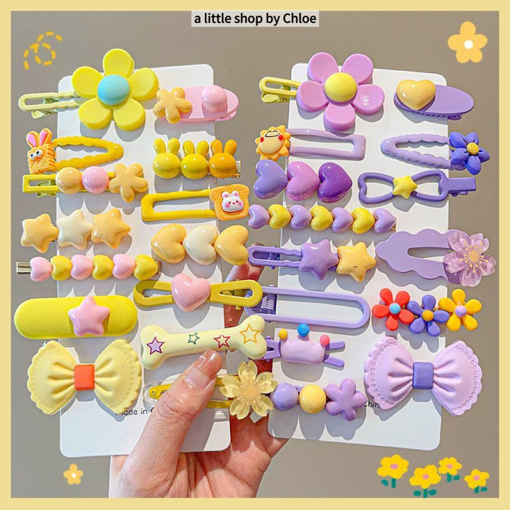 Crystal Hair Clips for Girls – Handmade Sparkly Rhinestone Barrettes for Fine Hair, Cute Alloy Claw Clips for Kids Ponytail, Birthday Gift
