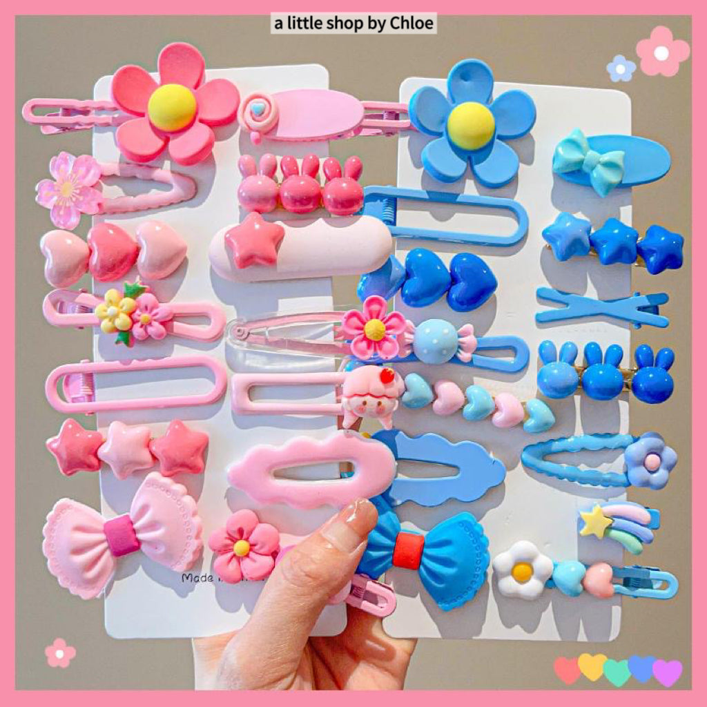 Crystal Hair Clips for Girls – Handmade Sparkly Rhinestone Barrettes for Fine Hair, Cute Alloy Claw Clips for Kids Ponytail, Birthday Gift