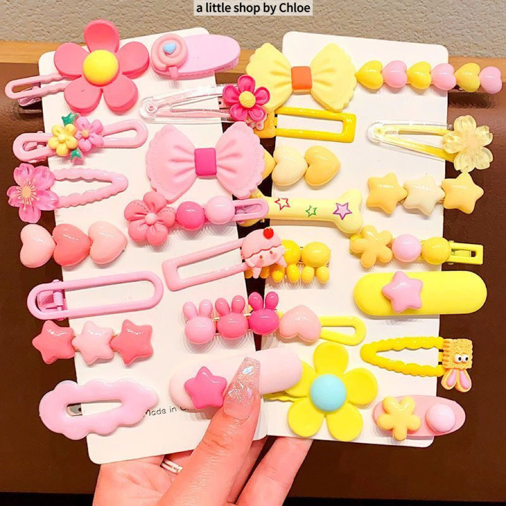 Crystal Hair Clips for Girls – Handmade Sparkly Rhinestone Barrettes for Fine Hair, Cute Alloy Claw Clips for Kids Ponytail, Birthday Gift