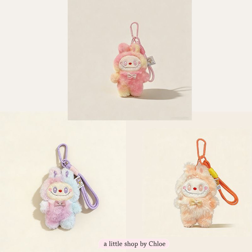 Cute Bunny Keychain Plush Charm – Soft Rabbit Pendant for Backpack, Purse, Keys, Adorable Gift for Girls & Students