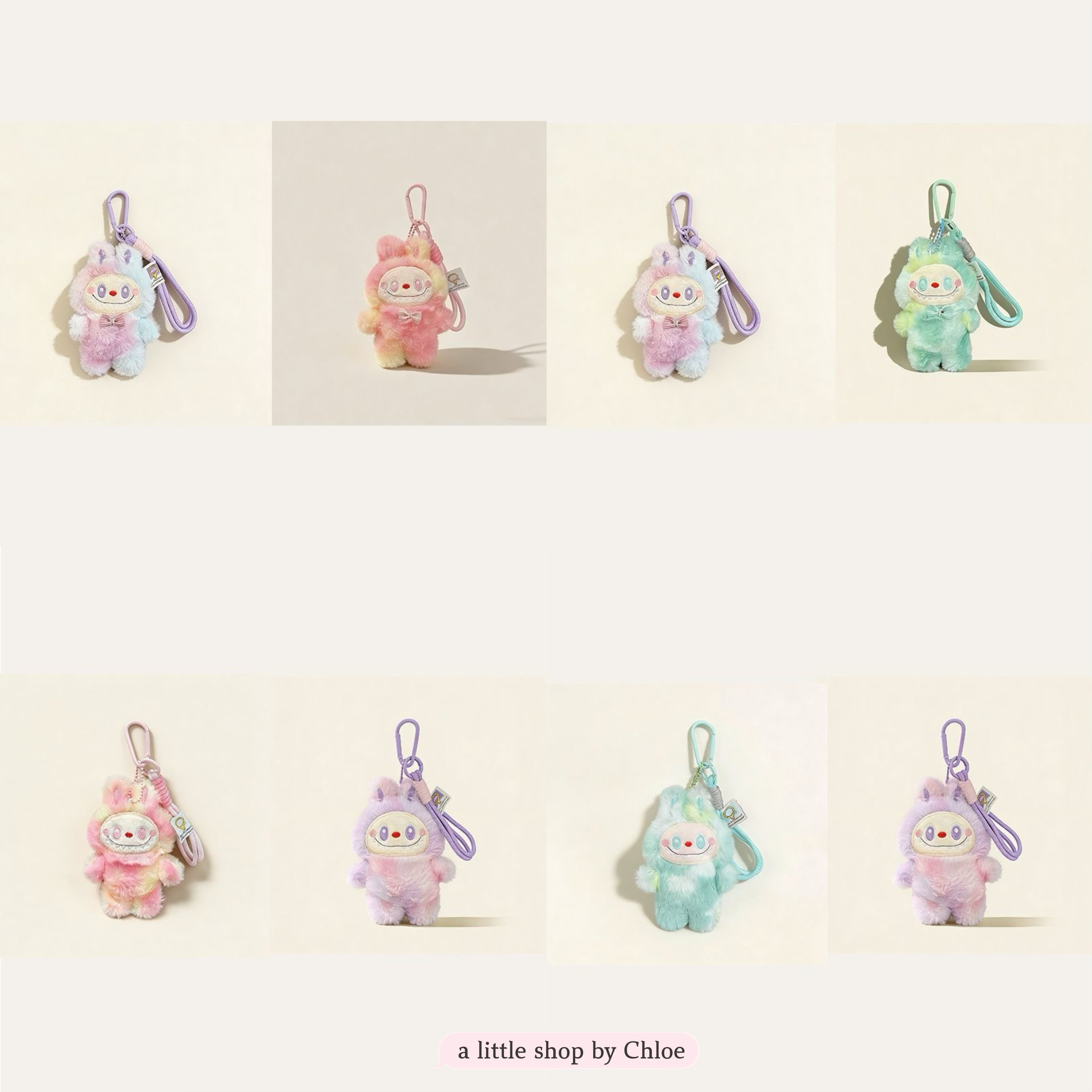 Cute Bunny Keychain Plush Charm – Soft Rabbit Pendant for Backpack, Purse, Keys, Adorable Gift for Girls & Students