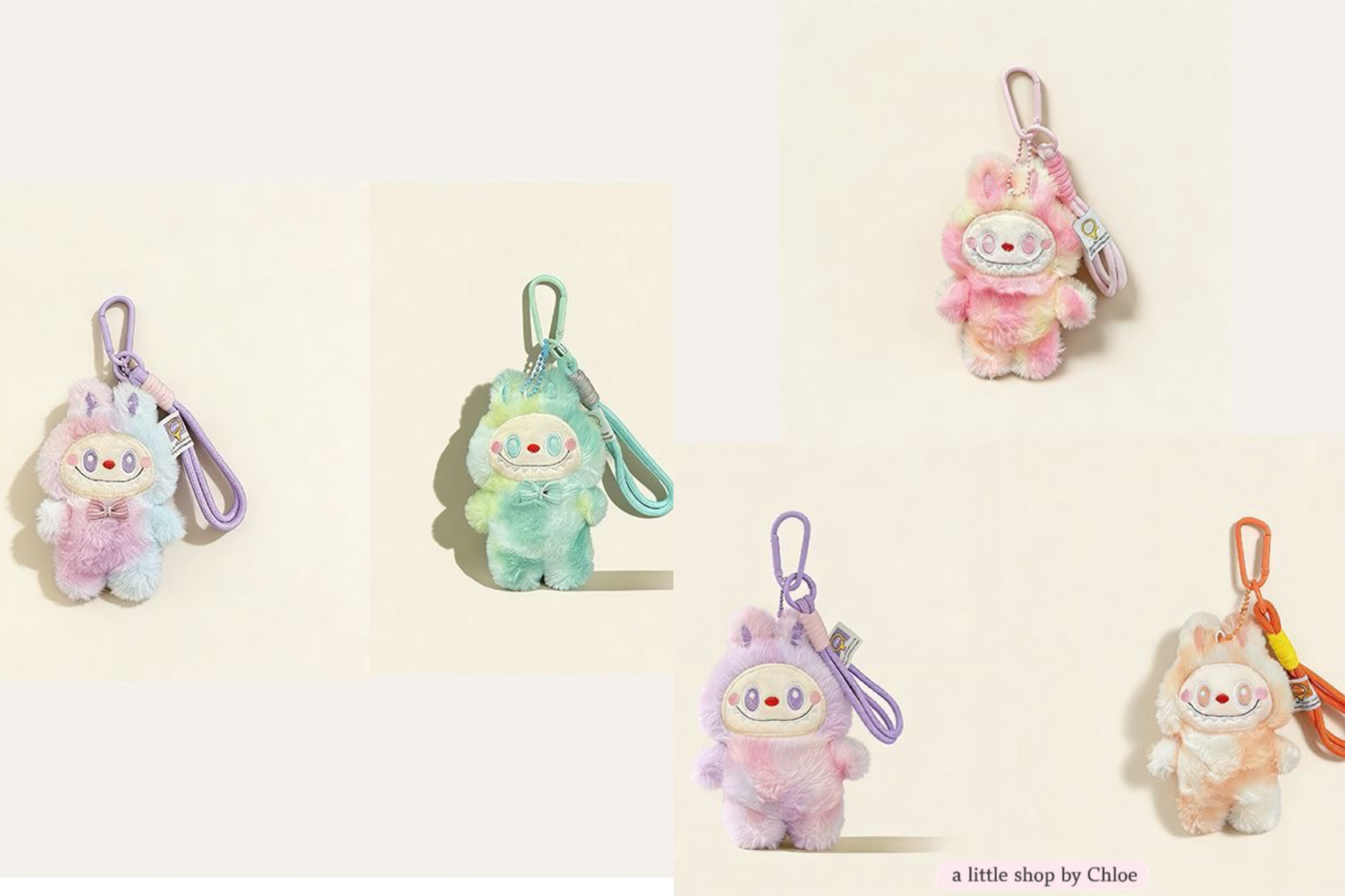Cute Bunny Keychain Plush Charm – Soft Rabbit Pendant for Backpack, Purse, Keys, Adorable Gift for Girls & Students