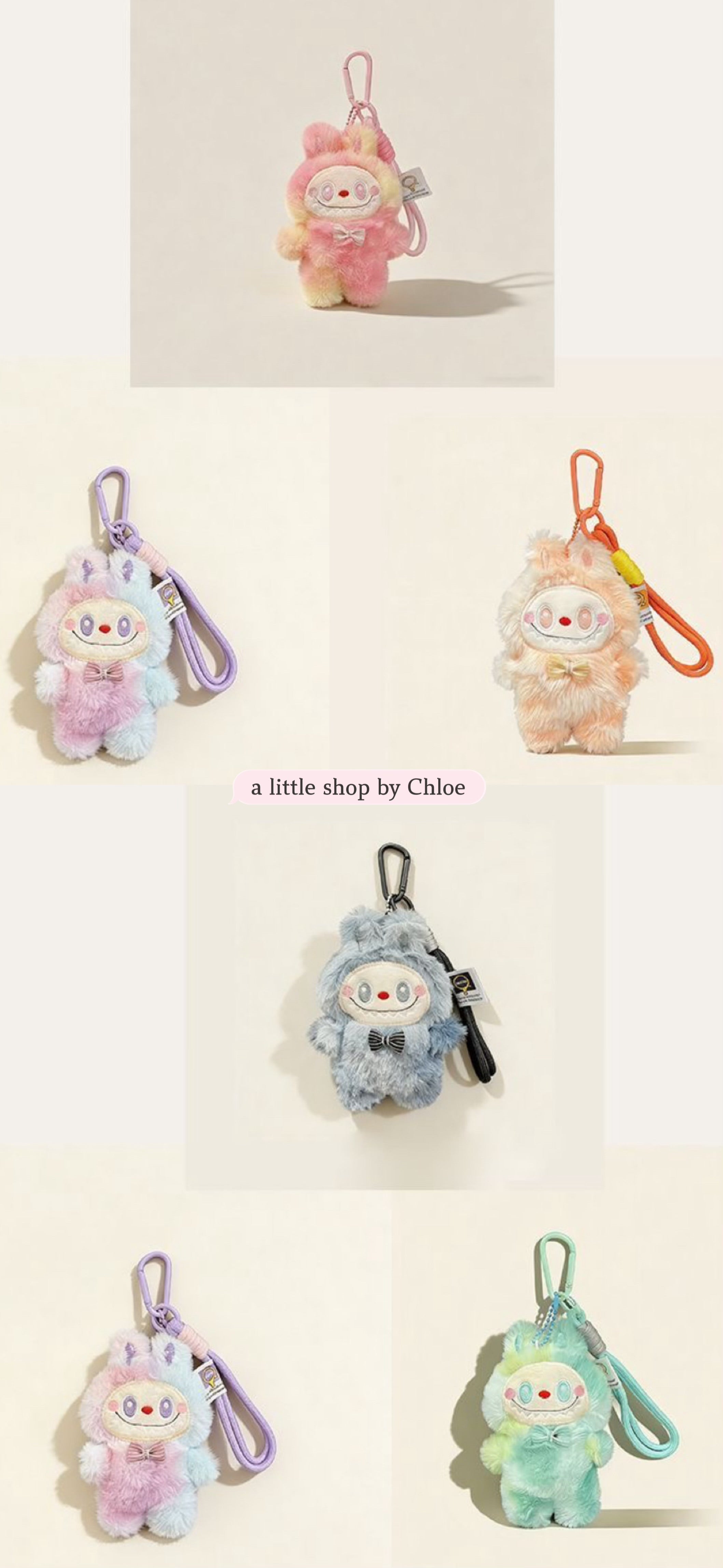 Cute Bunny Keychain Plush Charm – Soft Rabbit Pendant for Backpack, Purse, Keys, Adorable Gift for Girls & Students