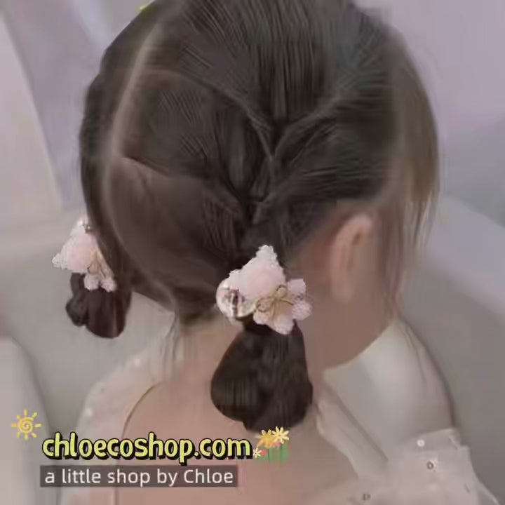 Crystal Bear Hair Tie – Sparkly Ponytail Holder for Girls