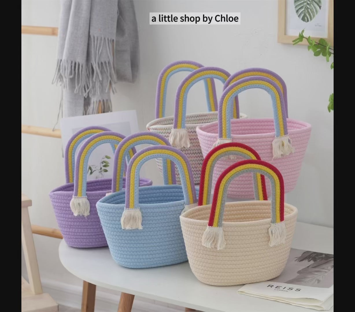 Handmade Woven Straw Bag for Girls – Kids Beach Tote, Summer Purse for Toddler & Little Girls (1/2/3/5 Packs) | Retail & Wholesale